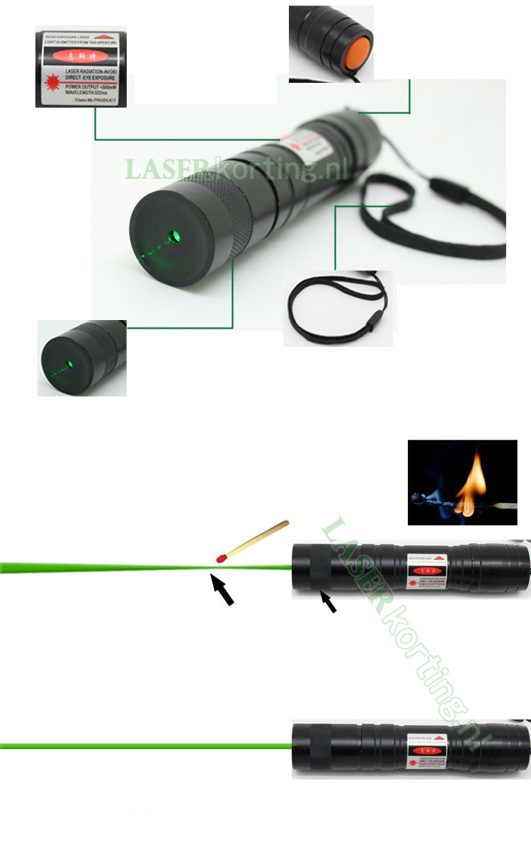 500mW laserpen groene