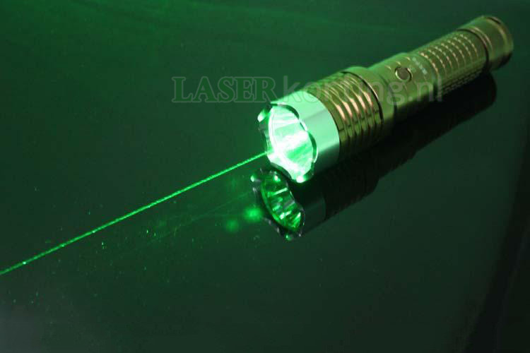 100mW groene laser zaklamp