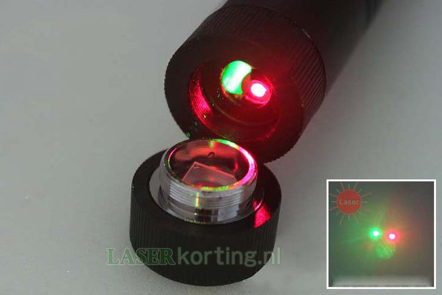 rode groene laser