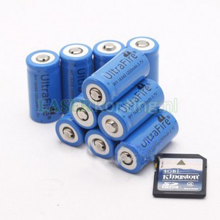 Ultrafire 16340 CR123 Batterij Lithium Oplaadbare