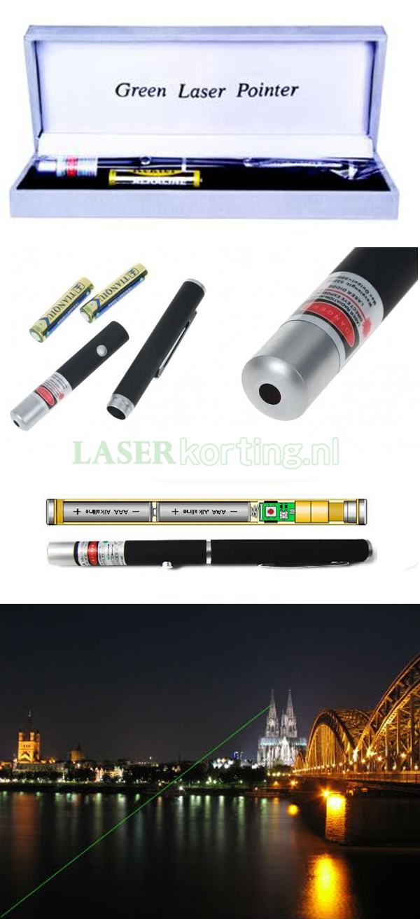 groene laser pointer 80mW kopen