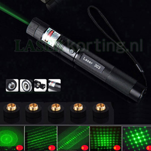 Hoog vermogen 3000mw groene laserpen 