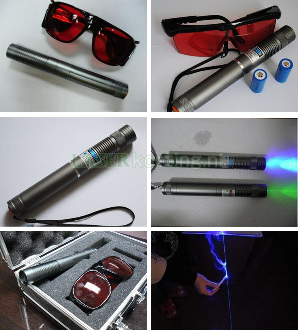 1000mW laserpen blauw-violet