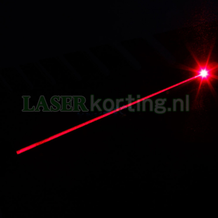 rode laser zaklamp 