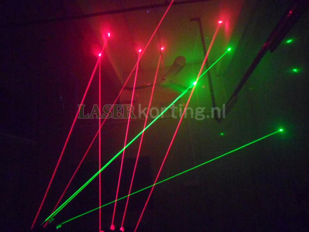 Laser handschoen met palm licht 