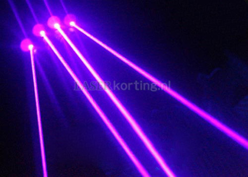 blauwe violette Laser handschoen