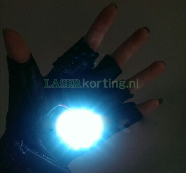 blauwe violette Laser handschoen