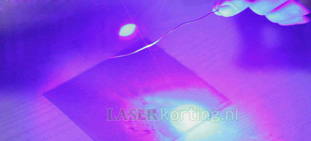 blauw laserlampje