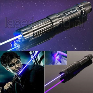 Extreem sterk laserpen blauw 30000mW bestellen